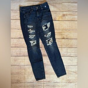 American Eagle next level stretch destroyed jeans